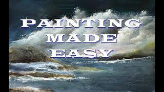 #easypainting. #paintaseascape PAINTING MADE EASY WATCH ME PAINT ASEASCAPEYOU TOO CAN BE a ARTIST