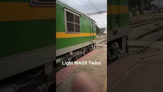 Light WAG9 twins #wag9 #wag9locomotive #wag9h #electriclocomotive #bengaluru #lightlocomotive #rail