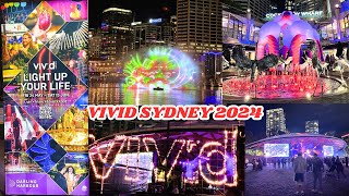 VIVID SYDNEY 2024 DARLING SQUARE, COCKLE BAY, BARANGAROO AND WALSH BAY