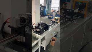 Automatic copper tube straightening and cutting machine