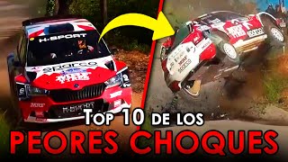 🚗💥 Los 10 CHOQUES Más Sorprendentes en el Mundo del Rally | Grada Norte Deportes