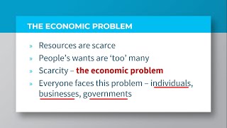 Fundamental Concepts in Economics