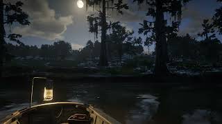 Red Dead Redemption 2 Online - Inside Boat Moonlight Ambiance