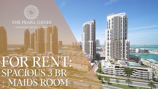 For Rent : Spacious 3 Bedroom + Maid Room | The Pearl Gates