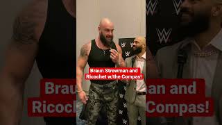 #braunstrowman and #ricochet are very excited for #wrestlemania #wwe #wwewrestling #wrestling