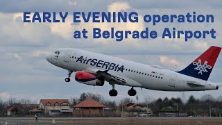 TAKEOFF & LANDINGS! Early evening at #belgradeairport #planespotting #airbus #boeing #atr72