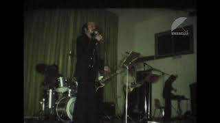 King Biba Live on stage singing Ator Gabarta 1981 Sydney, Australia