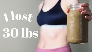 VEGAN SMOOTHIE RECIPE FOR WEIGHT LOSS | I lost my post partum baby weight with this smoothie recipe