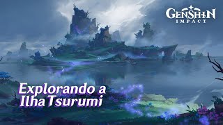 Explorando a Ilha Tsurumi (Genshin Impact 2.2)