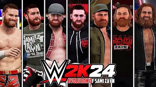 Sami Zayn Entrance Evolution in WWE Games !! (WWE 2K15 - WWE 2K24)