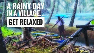 Relaxing with a rainy day | rain at village | kerala