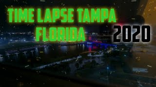 Night time lapse River Tampa Fl