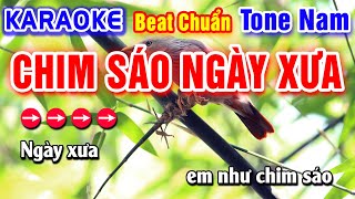 Chim Sáo Ngày Xưa Karaoke Beat Chuẩn Tone Nam - Hà My Karaoke