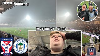 FA CUP DRAMA, MENTAL ATMOSPHERE IN END TO END THRILLER! York City 0-1 Wigan Athletic Matchday vlog