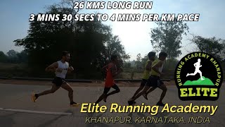 Long Run 26 Kms with Unived 100 Energy Gel  | Elite Running Academy Khanapur