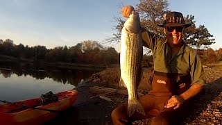 New Jersey Striper Fishing! - Ken Beam`s Indian Summer Striper Fishing Adventure!