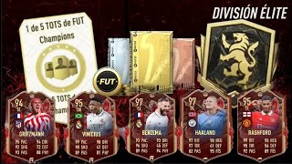 PACK OPENING de mis RECOMPENSAS de DIVISION ELITE FIFA 23 de DIVISION RIVALS !