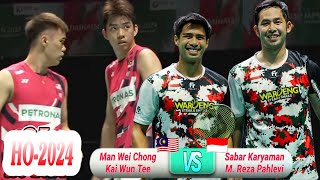 Sabar Karyaman/Moh Reza Pahlevi vs Man Wei Chong/Kai Wun Tee || QF Hongkong Open 2024