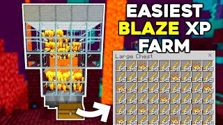 EASIEST BLAZE XP FARM in Minecraft 1.21 Bedrock & Java!