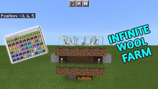 MINECRAFT UNLIMITED WOOL FARM TUTORIAL | TAHA GAMING