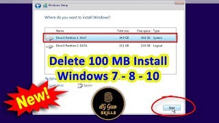 ❌ HOW TO DELETE 100 MB SYSTEM RESERVED WIN 7 8 10 💻🖥