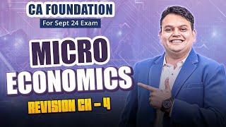 CA Foundation Microeconomics Chapter 4 Revision Lecture 3 | For Jan 25 Exam