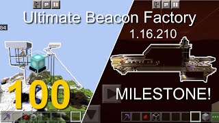 Minecraft Bedrock Tutorials(100) - How to build the Ultimate Endless Beacon Factory (1.16.210)