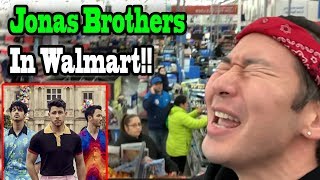 JONAS BROTHERS "Sucker" in Walmart! (Saying YES to my Girlfriend for 24 hours!!)