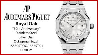 ▶Audemars Piguet Royal Oak "50th Anniversary"Stainless Steel Silver Dial 15550ST.OO.1356ST.01-REVIEW