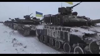 Большая Колонна Танков ВСУ идет в ДНР 27 01 Донецк War in Ukraine