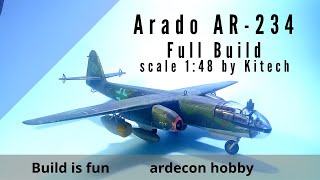 Full Build Arado AR-234 1:48 scale by Kitech.