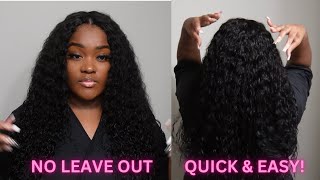 NO LEAVE OUT! QUICK AND EASY WATER WAVE VPART WIG INSTALL | NO GLUE & NO LACE | ASTERIA HAIR