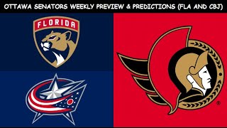 Ottawa Senators Weekly Preview & Predictions (Panthers and Blue Jackets)