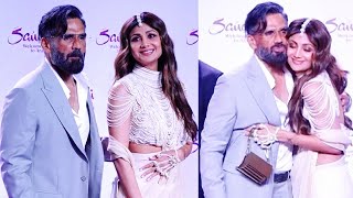 Shilpa Shetty Hugs Sunil Shetty At Spectacular Saudi -Celebrating The Heart Of Arabia