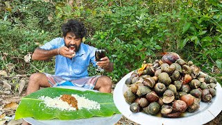 nail Cooking and Eating | Healthy Snail Recipe | Cooking South Indian SnailVillage WORLD MAN COOKING