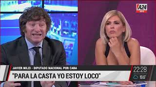 "Me llaman loco pero los locos son los que cambian el mundo" Javier Milei con Viviana Canosa-25/4/22