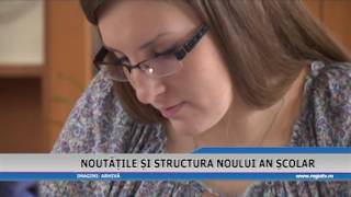 NOUTATILE SI STRUCTURA NOULUI AN SCOLAR