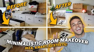 Minimalistic Room Makeover: Deep Clean + Redecorate (IKEA, Virgil, Kmart, Aesthetic)