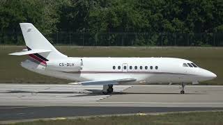 Private Jets Taking off at Budapest Liszt Ferenc Intl Airport