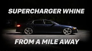 Audi S4 Supercharger Whine (FLY-BY)