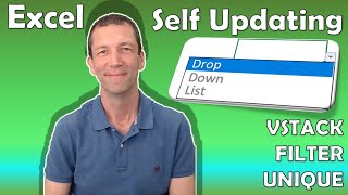 Excel self-updating Drop Down List for Data Validation