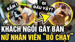 Đi spa GỘI ĐẦU, cô gái ngồi nhầm lên bàn và cái kết khiến nhân viên CHẠY VỘI VÀO TRONG | Tin 3 Phút