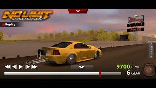 No limit drag racing 2.0 v1.8.4 Boosted GT 2001 Twin Turbo Mustang @5.617 et