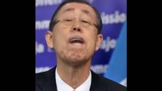 Ban Ki-moon sings dame da ne meme (baka mitai )