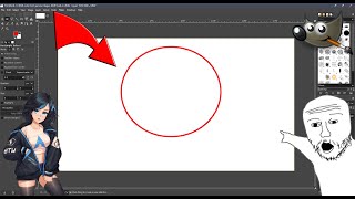 How to draw a circle in GIMP