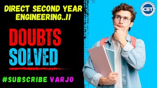 DSE Engineering Admission Process 2024-25 Doubts | Direct Second Year Engineering Admission 2024-25