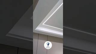 Installation of Aluminium Profile Light | Modern Ceiling Lighting Installation #youtubeshorts