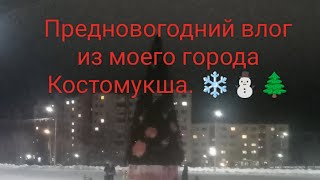 Предновогодний влог из моего города Костомукша. ❄️⛄🌲 Влог от 17.11.2023