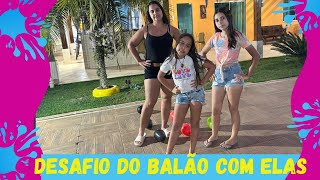 DESAFIO DO BALÃO COM A PAÇOCA COM MINHAS AMIGAS