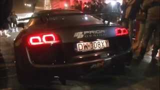 SOUND BATTLE: Ferrari 458 Prior Design vs Audi R8 Prior Design/ LOUD SOUND